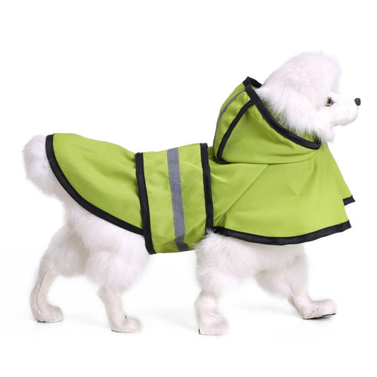 KFX-6732349 Water-Resistant Dog Raincoat Poncho in Various Sizes for All Breeds