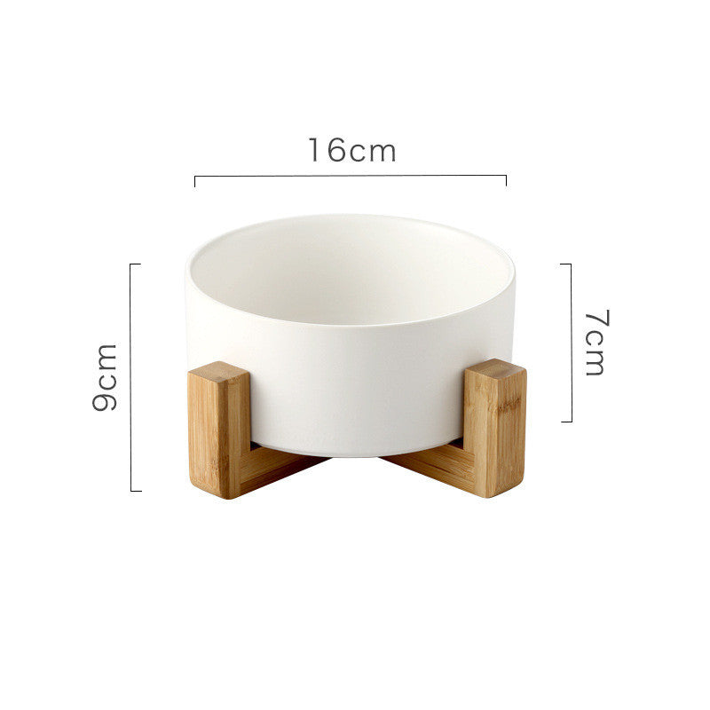 KFX-6734141 Ceramic Non-Slip Dog and Cat Drinking Bowl with Tipping Prevention, 850ML Capacity