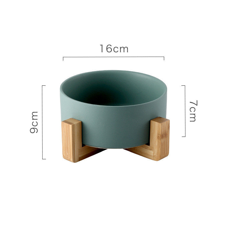 KFX-6734141 Ceramic Non-Slip Dog and Cat Drinking Bowl with Tipping Prevention, 850ML Capacity