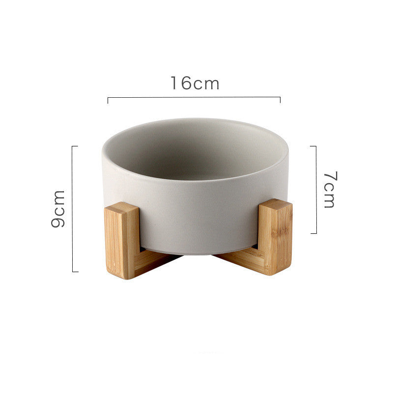 KFX-6734141 Ceramic Non-Slip Dog and Cat Drinking Bowl with Tipping Prevention, 850ML Capacity