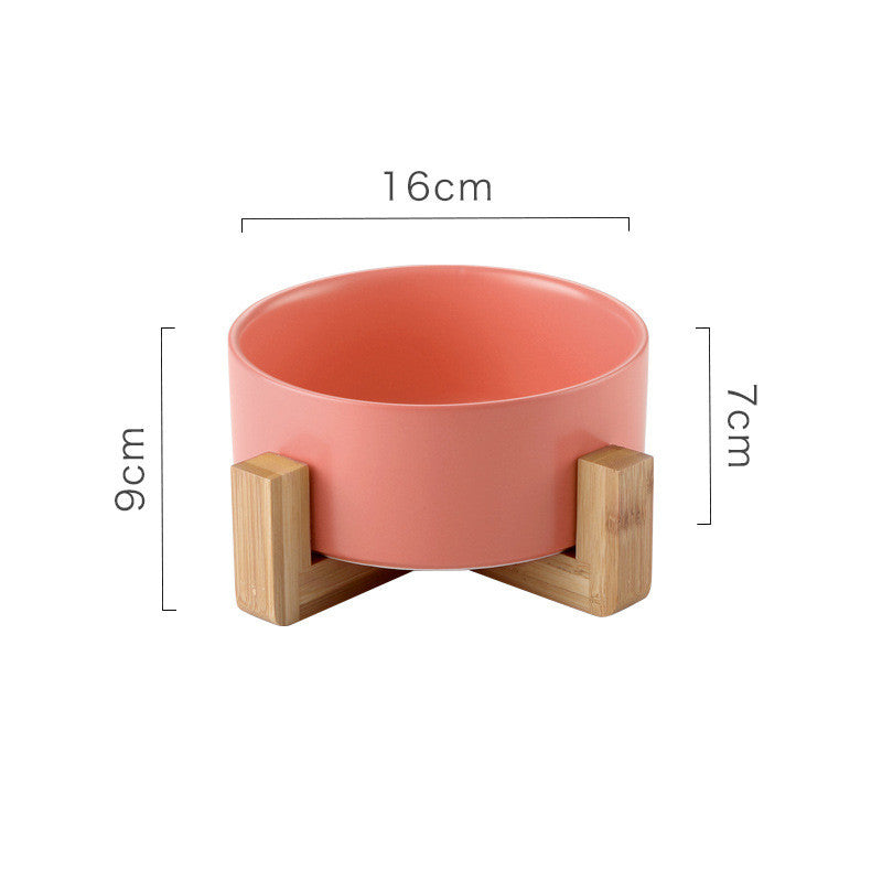 KFX-6734141 Ceramic Non-Slip Dog and Cat Drinking Bowl with Tipping Prevention, 850ML Capacity