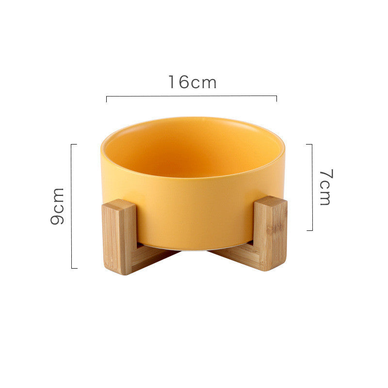 KFX-6734141 Ceramic Non-Slip Dog and Cat Drinking Bowl with Tipping Prevention, 850ML Capacity
