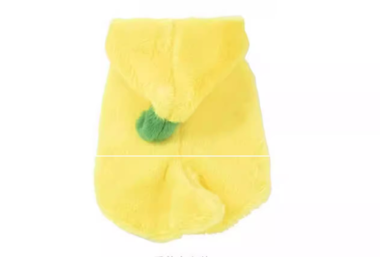 KFX-6734525 Funny Banana Costume for Dogs - Cute Autumn and Winter Pet Apparel