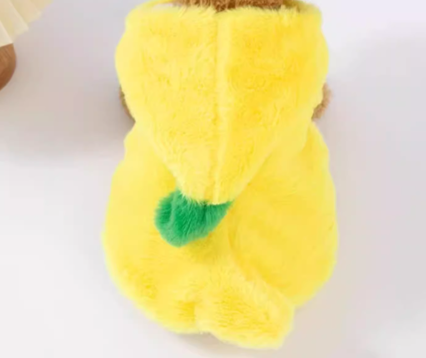 KFX-6734525 Funny Banana Costume for Dogs - Cute Autumn and Winter Pet Apparel