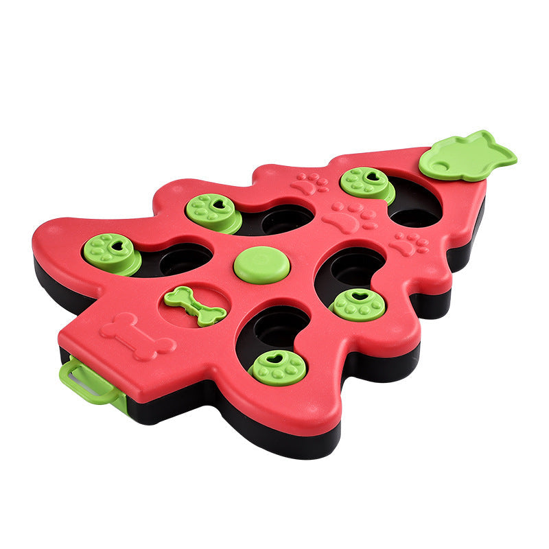 KFX-6734781 Interactive Dog Puzzle Slow Feeder Bowl - Pet Training Toy for Dogs and Cats