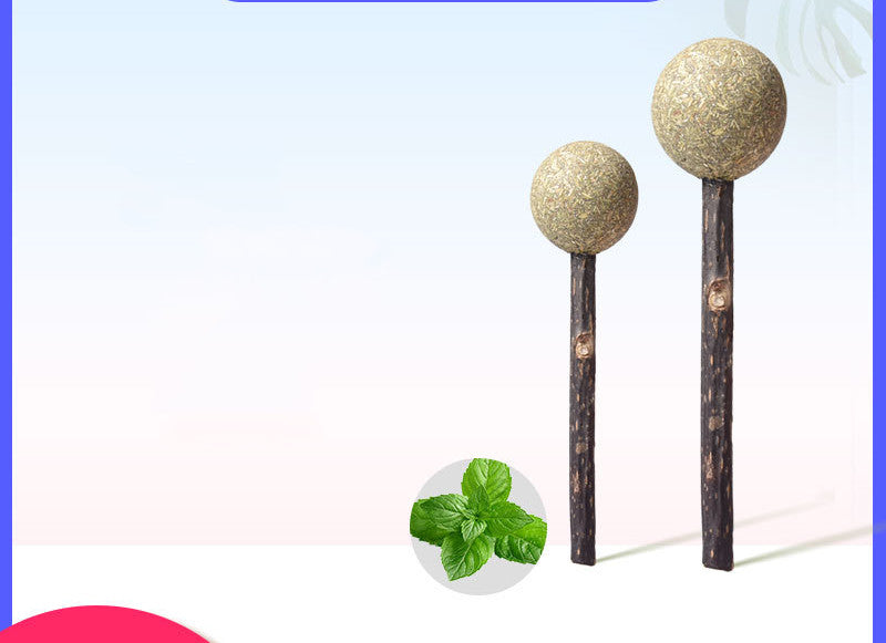 KFX-6735549 Catnip Lollipop Toy for Cats – Organic Catnip Molar Stick