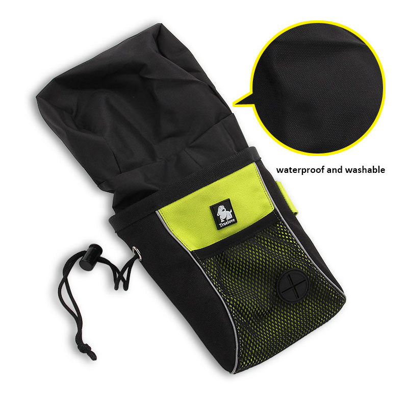 KFX-6736189 Large-Capacity Dog Training Belt Bag in Orange or Green - Comfortable, Sturdy, Breathable Material with Oxford Cloth and Net