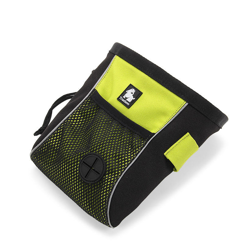 KFX-6736189 Large-Capacity Dog Training Belt Bag in Orange or Green - Comfortable, Sturdy, Breathable Material with Oxford Cloth and Net