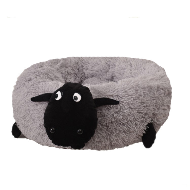 KFX-6737981 Cozy Round Pet Nest with Soft Cloth Material - Available in Multiple Sizes