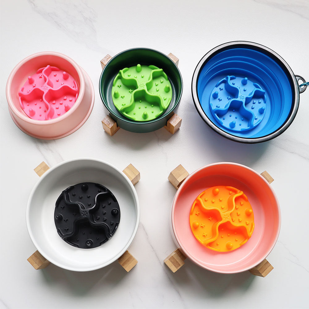 KFX-6743485 Silicone Dog Licking Pad with Suction Base - Anti-Choke Pet Feeding Accessory in Multiple Colors