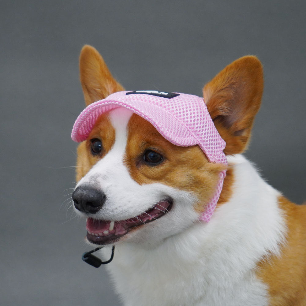 KFX-6744253 Breathable Summer Dog Hat for Golden Retrievers - Ear Leakage Protection, Jacquard Fabric, Available in Green and Pink