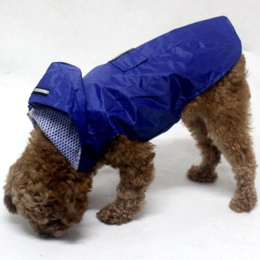 KFX-6746045 Waterproof Windproof Hooded Raincoat for Puppies in Multiple Colors and Sizes