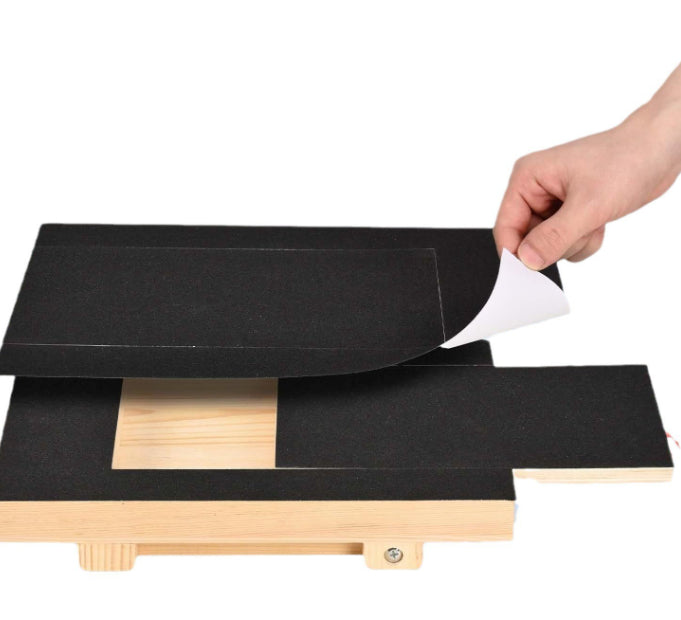 KFX-6746301 Adjustable Wooden Dog Scratcher with Pull-out Nail Scraper