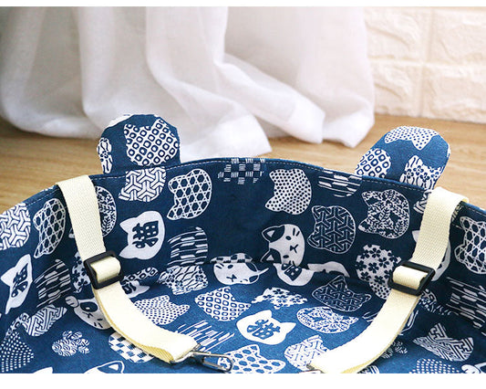 KFX-6747069 Sunbathing Cat Hanging Basket Bed - Cotton, Small & Medium Sizes Available