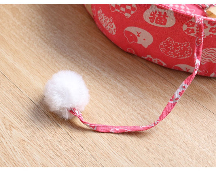 KFX-6747069 Sunbathing Cat Hanging Basket Bed - Cotton, Small & Medium Sizes Available