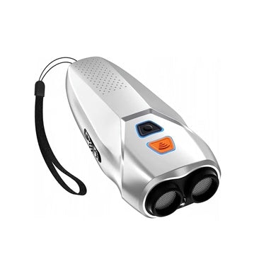 KFX-6748733 Ultrasonic Electronic Dog Repeller for Outdoor Use, Portable and High-Power in Black