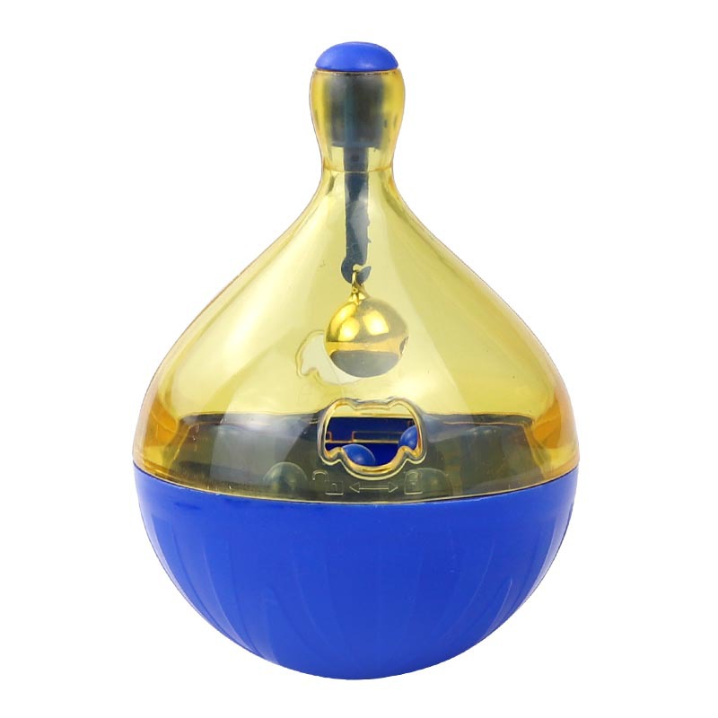 KFX-6749245 Dog Toy Tumbler Food Dropping Ball - Bone Shaped Plastic Pet Feeder