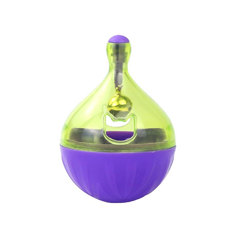 KFX-6749245 Dog Toy Tumbler Food Dropping Ball - Bone Shaped Plastic Pet Feeder