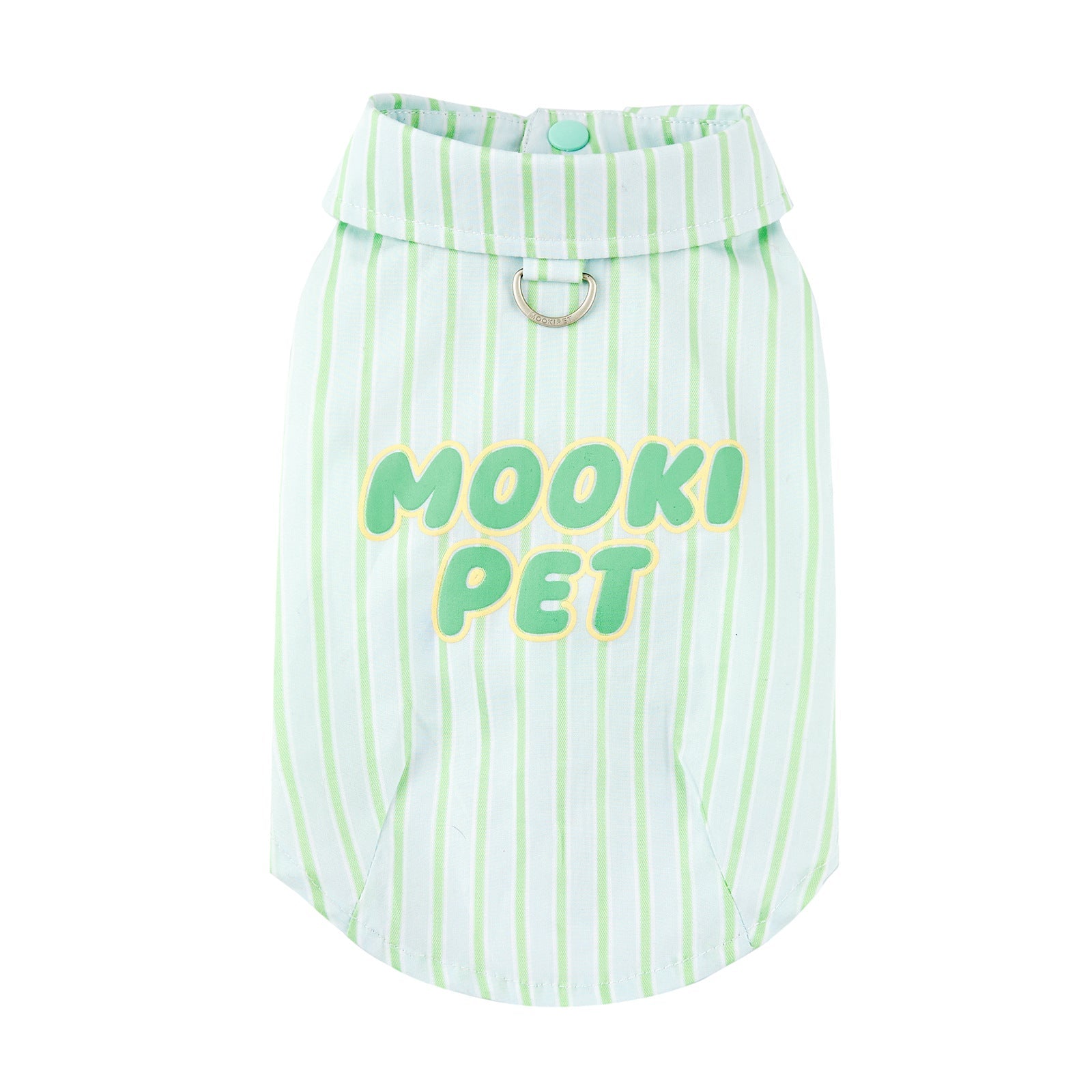 KFX-6751037 Casual Thin Cotton Shirt for Pets in Green - Sizes XXS to XXL