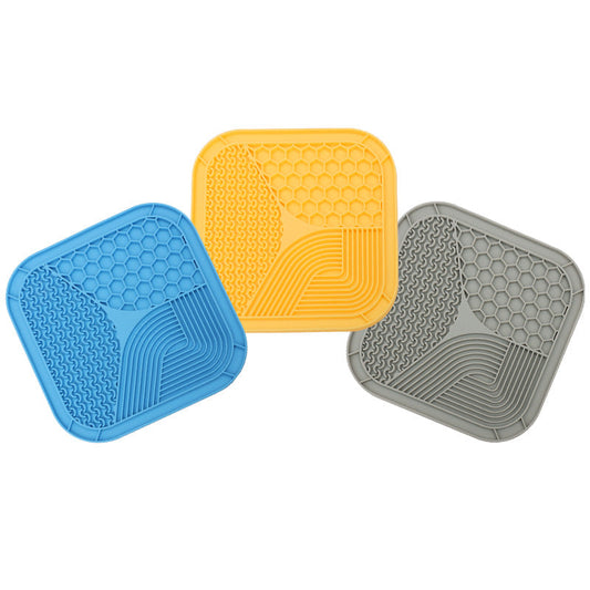 KFX-6751421 Anti-Choke Silicone Slow Feeding Licking Pad for Pets - Available in Multiple Sizes and Colors