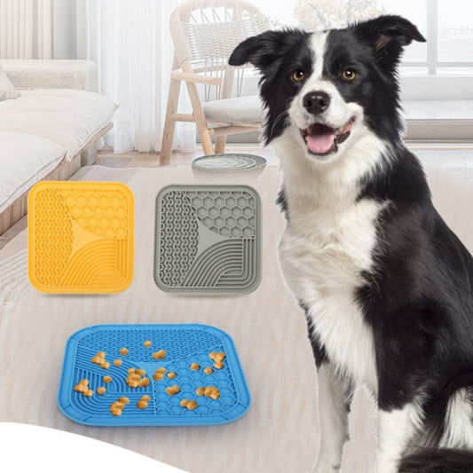 KFX-6751421 Anti-Choke Silicone Slow Feeding Licking Pad for Pets - Available in Multiple Sizes and Colors