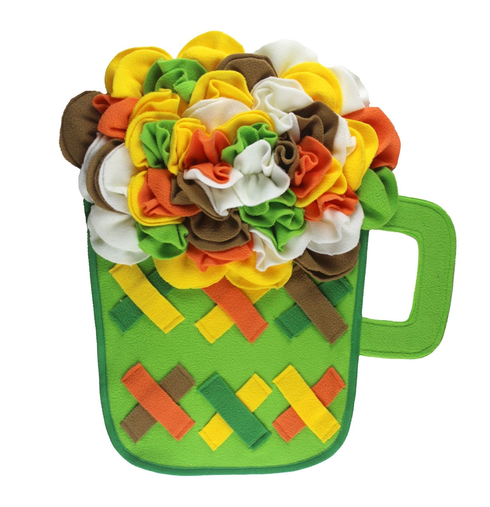KFX-6756029 Dog Sniffing Pad for Food Training – Slow Feeding Toy in Medium Green and Yellow Editions