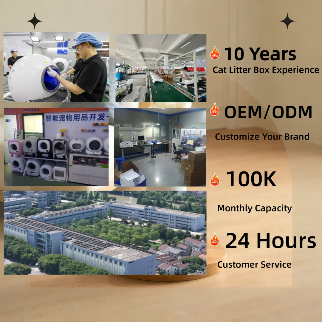 KFX-675859 Smart Self-Cleaning Cat Litter Box with APP Control and Wi-Fi Connectivity, 65L Capacity