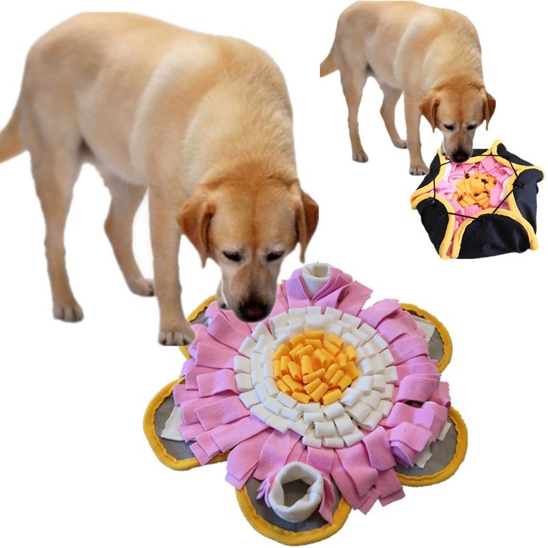 KFX-6761789 Flannelette Pet Mat with Floral Design - Soft and Cozy 50x50 cm