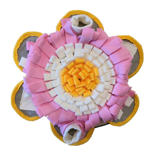 KFX-6761789 Flannelette Pet Mat with Floral Design - Soft and Cozy 50x50 cm