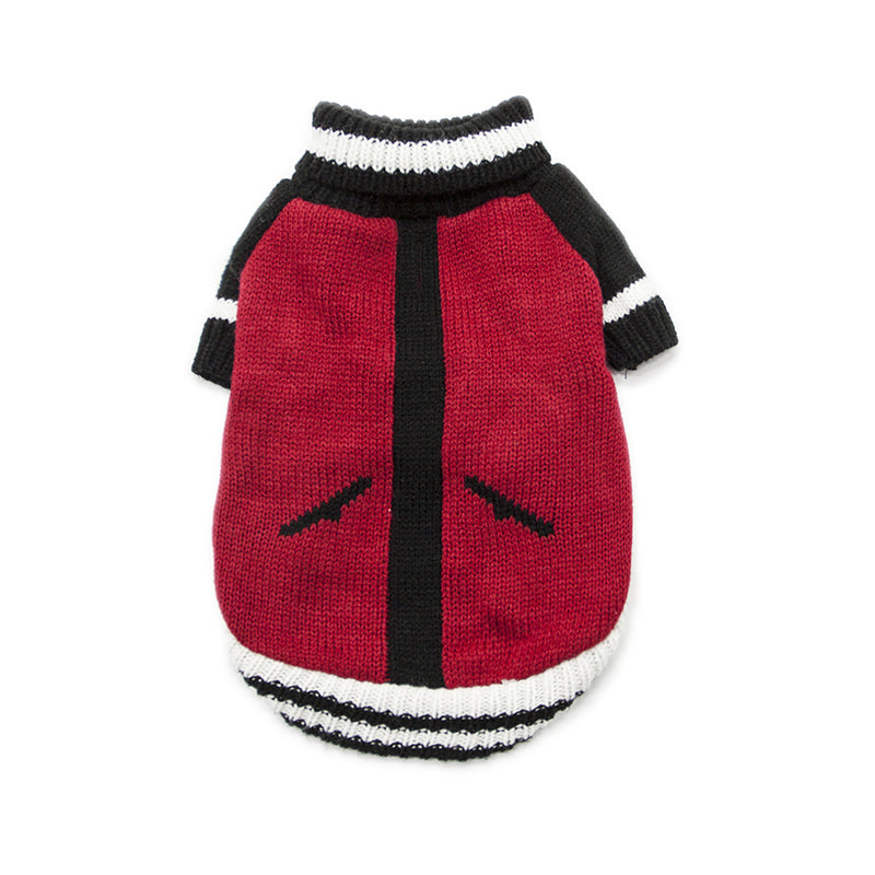 KFX-6765117 Knitted Dog Sweater for Pets - Warm Casual Wear in Various Sizes