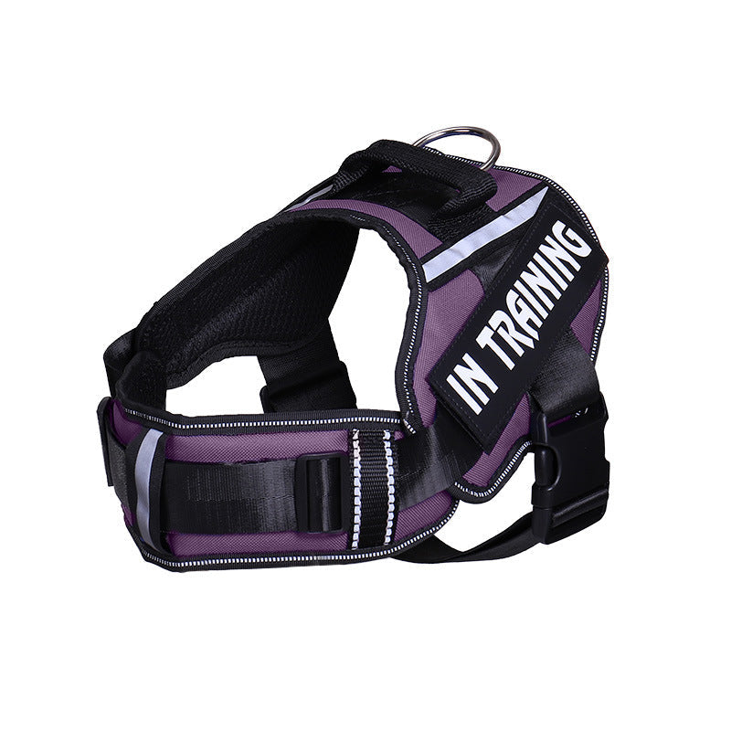 KFX-6766013 Reflective Nylon Dog Leash for Chest Harness - Breathable and Stylish in Multiple Colors