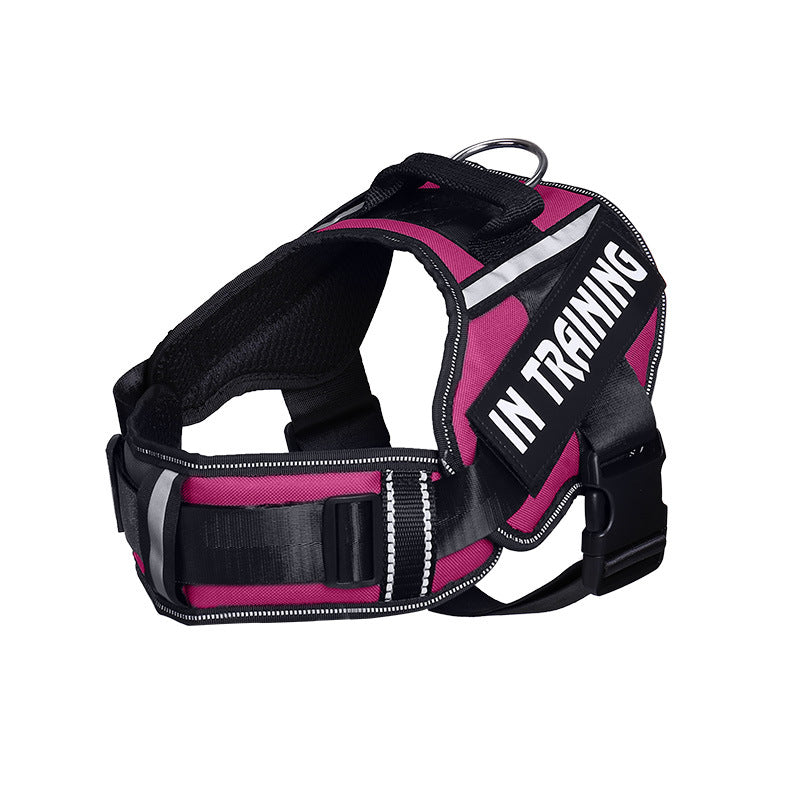 KFX-6766013 Reflective Nylon Dog Leash for Chest Harness - Breathable and Stylish in Multiple Colors