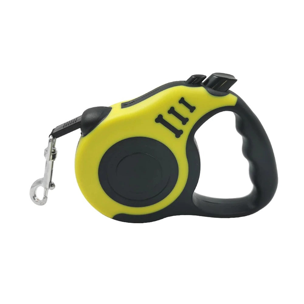 KFX-6769981 Durable Automatic Retractable Dog Leash with Tangle-Free Nylon Rope for Easy Walking and Running, Available in 3m and 5m Lengths
