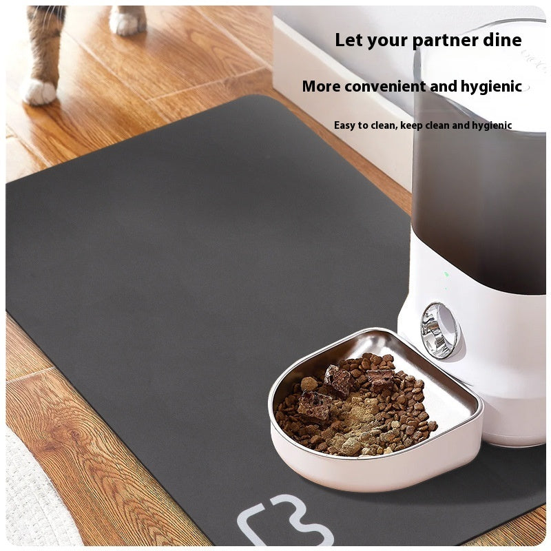 KFX-6774333 Minimalist Water-Absorbing Non-Slip Pet Feeding Mat in Various Colors and Shapes