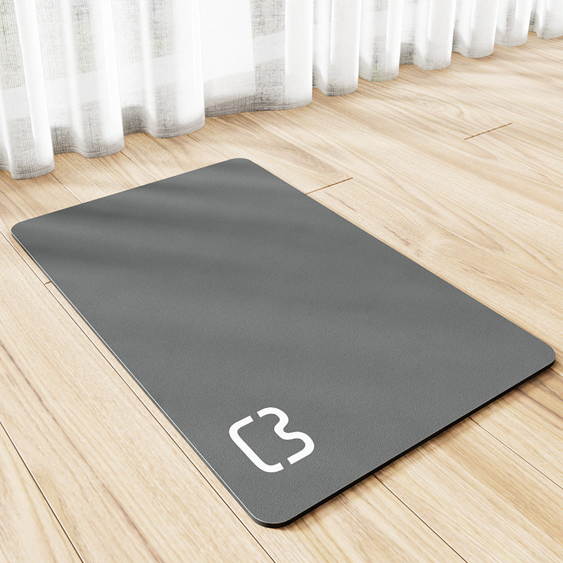 KFX-6774333 Minimalist Water-Absorbing Non-Slip Pet Feeding Mat in Various Colors and Shapes