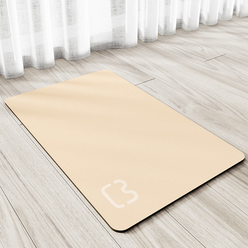 KFX-6774333 Minimalist Water-Absorbing Non-Slip Pet Feeding Mat in Various Colors and Shapes