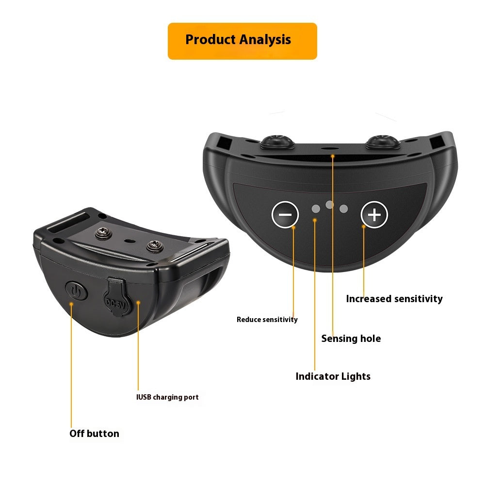 KFX-6774461 Rechargeable Dog Bark Control Collar - Automatic Anti-Bark Training Device for Pets