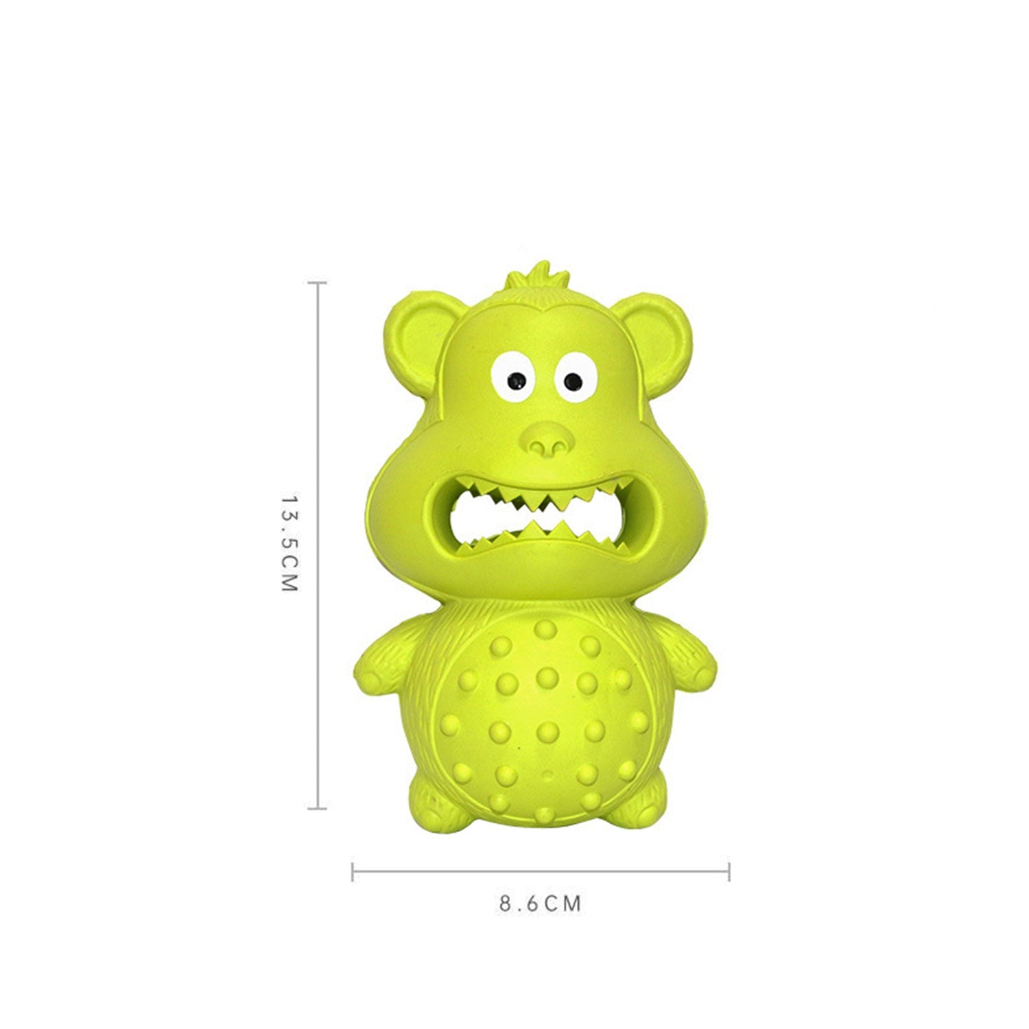 KFX-6775741 Durable Natural Rubber Dog Chew Toy for Aggressive Chewers - Squeaky, Interactive, and Tough
