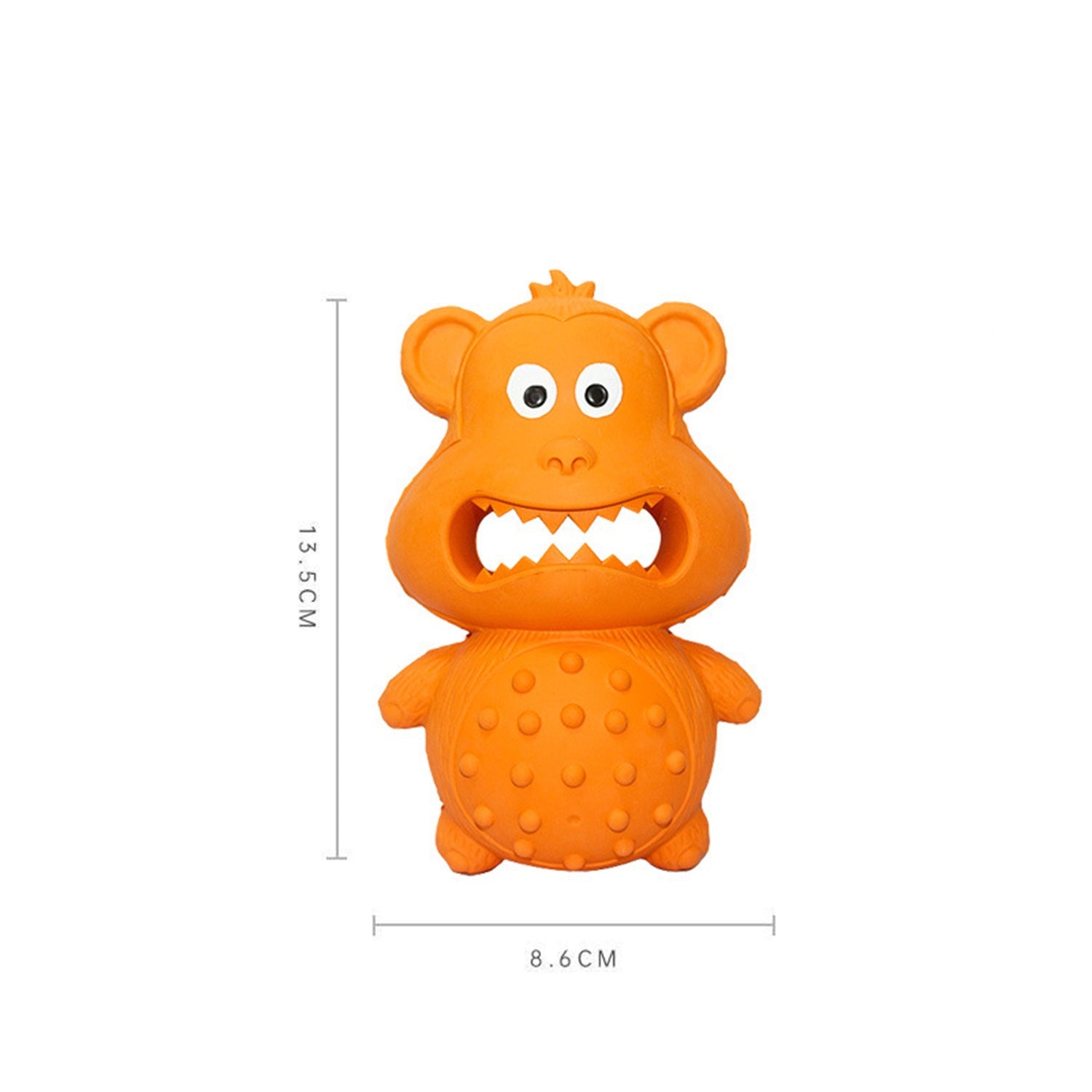 KFX-6775741 Durable Natural Rubber Dog Chew Toy for Aggressive Chewers - Squeaky, Interactive, and Tough