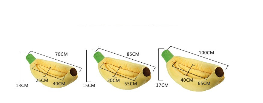 KFX-6776509 Washable Banana-Shape Pet Pad for Small to Medium Pets, Multiple Sizes Available