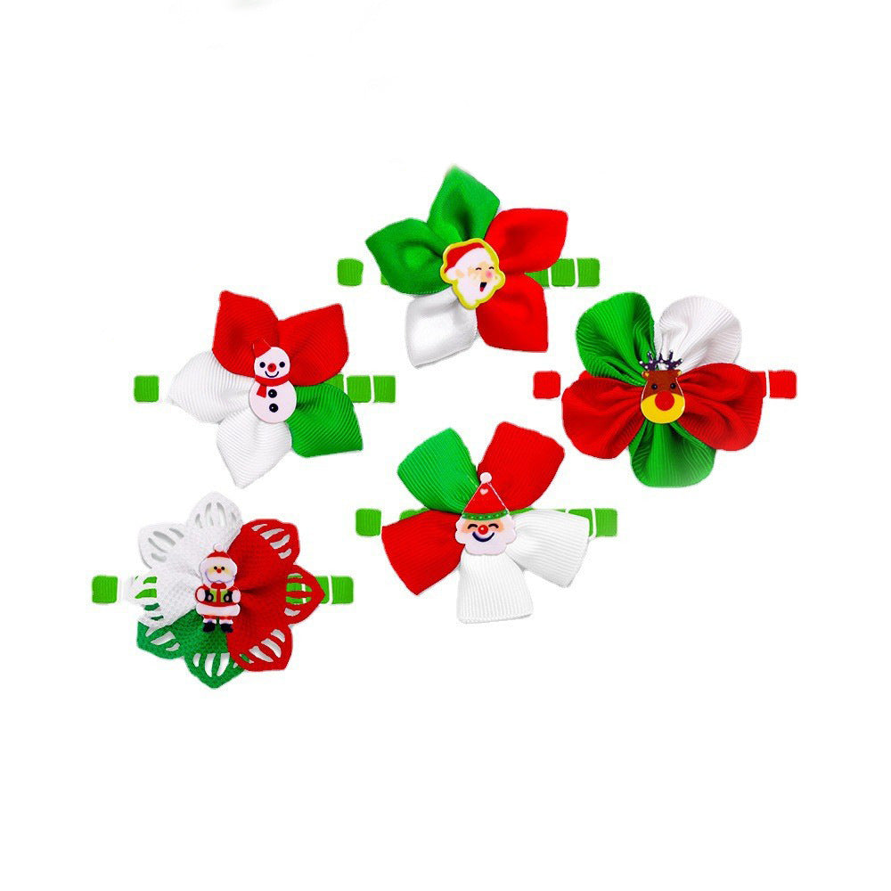 KFX-6780477 Festive Red and Green Adjustable Dog and Cat Bow Tie Ornament