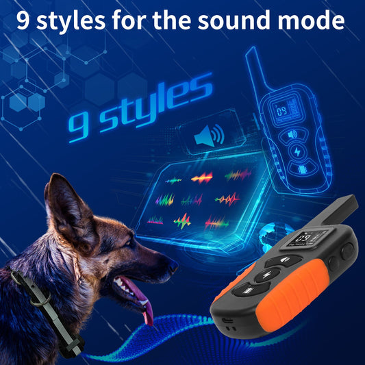 KFX-6781501 Waterproof Remote Dog Training Collar with Electric Shock, Vibration, and Beep Functions, Range Up to 1000 Meters