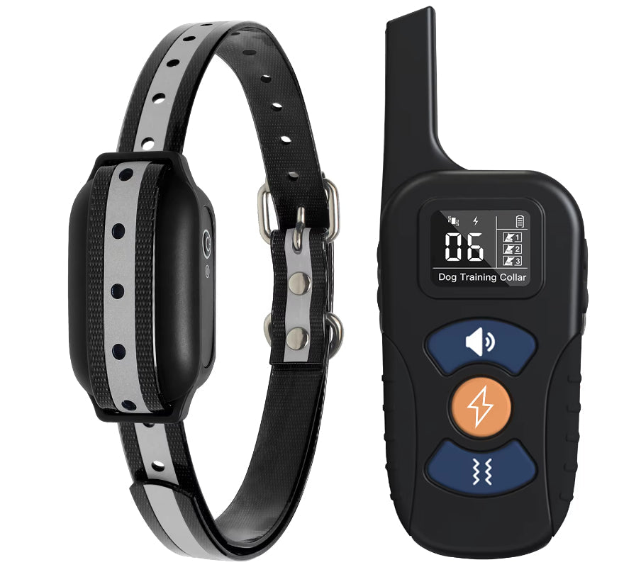 KFX-6781501 Waterproof Remote Dog Training Collar with Electric Shock, Vibration, and Beep Functions, Range Up to 1000 Meters