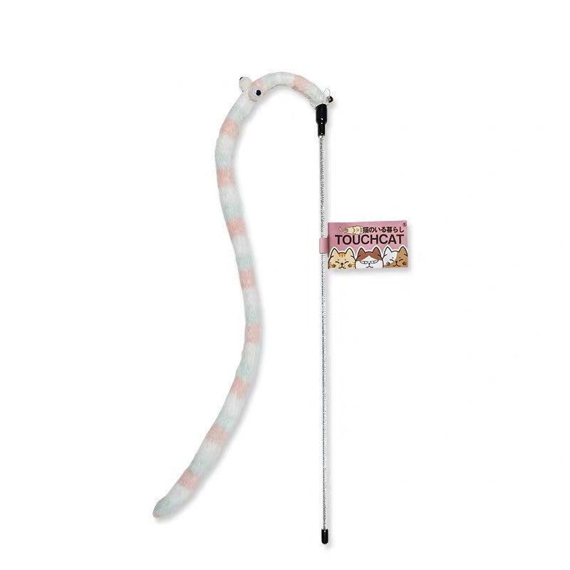 KFX-6783037 Interactive Feather Cat Stick Toy for Engaging Playtime and Bonding