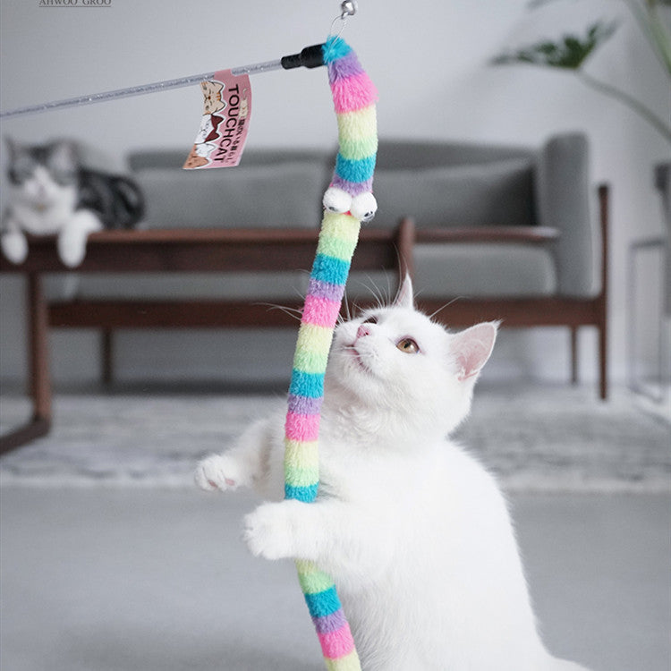 KFX-6783037 Interactive Feather Cat Stick Toy for Engaging Playtime and Bonding