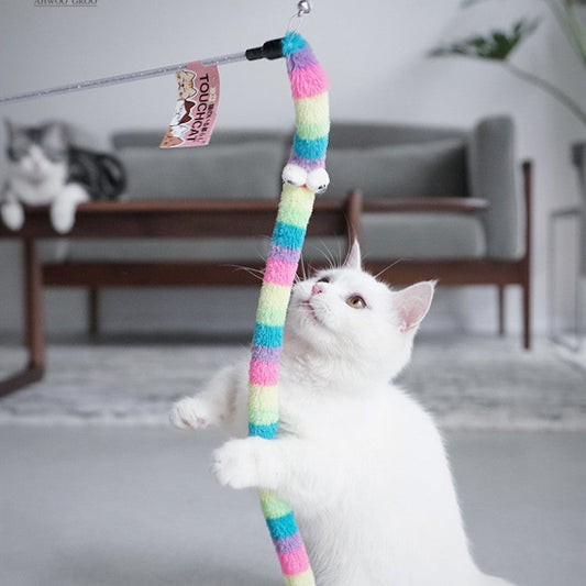 KFX-6783037 Interactive Feather Cat Stick Toy for Engaging Playtime and Bonding