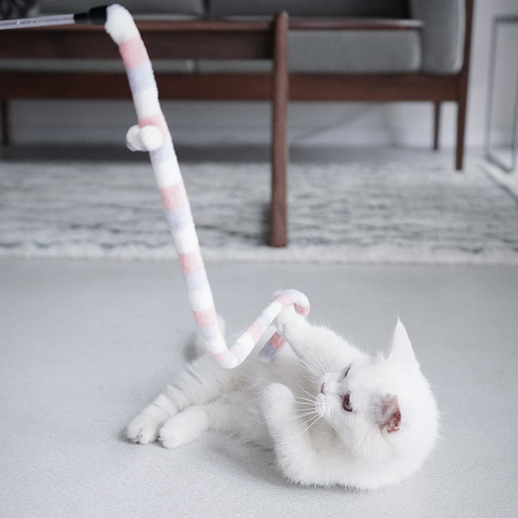 KFX-6783037 Interactive Feather Cat Stick Toy for Engaging Playtime and Bonding