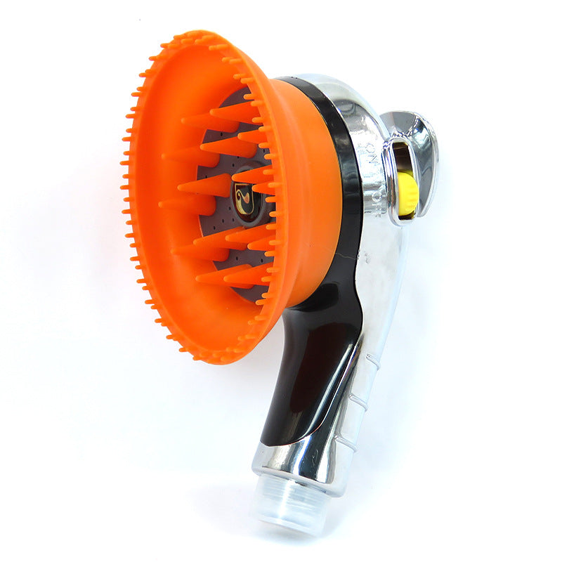 KFX-6785853 Pet Massage Shower Head with Adjustable Nozzle for Dogs and Cats - ABS Material, 6.3m Spray Diameter