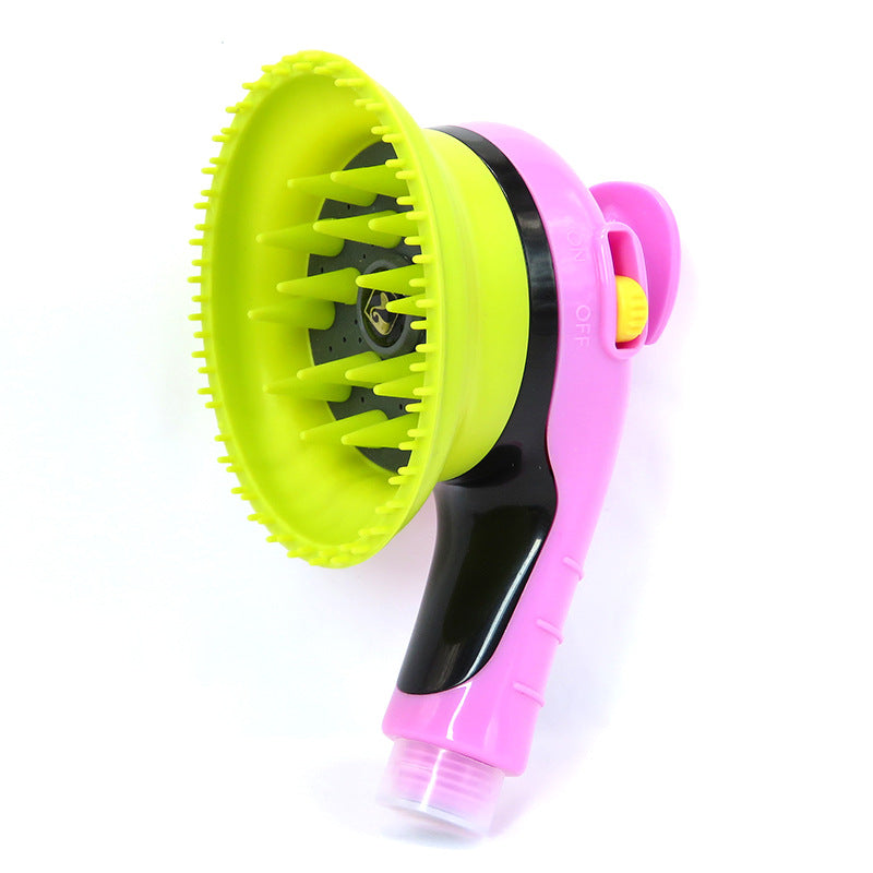 KFX-6785853 Pet Massage Shower Head with Adjustable Nozzle for Dogs and Cats - ABS Material, 6.3m Spray Diameter
