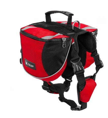 KFX-6787773 Outdoor Pet Harness with Integrated Backpack for Hiking and Adventure